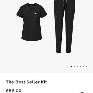 Figs navy core scrub set